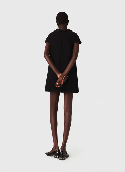 mfpro04449 short tweed dress black