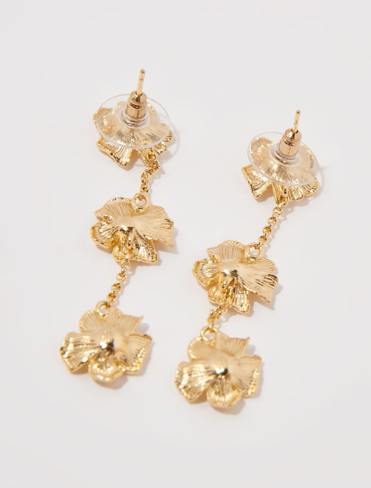 Flower Earrings Gold