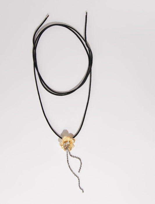 Gold  -flowernecklace