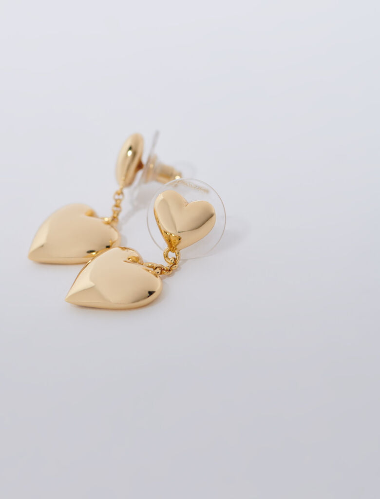 Gold  -Heart earrings