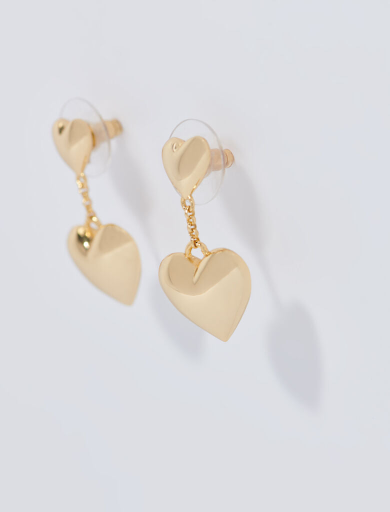 Gold  -Heart earrings