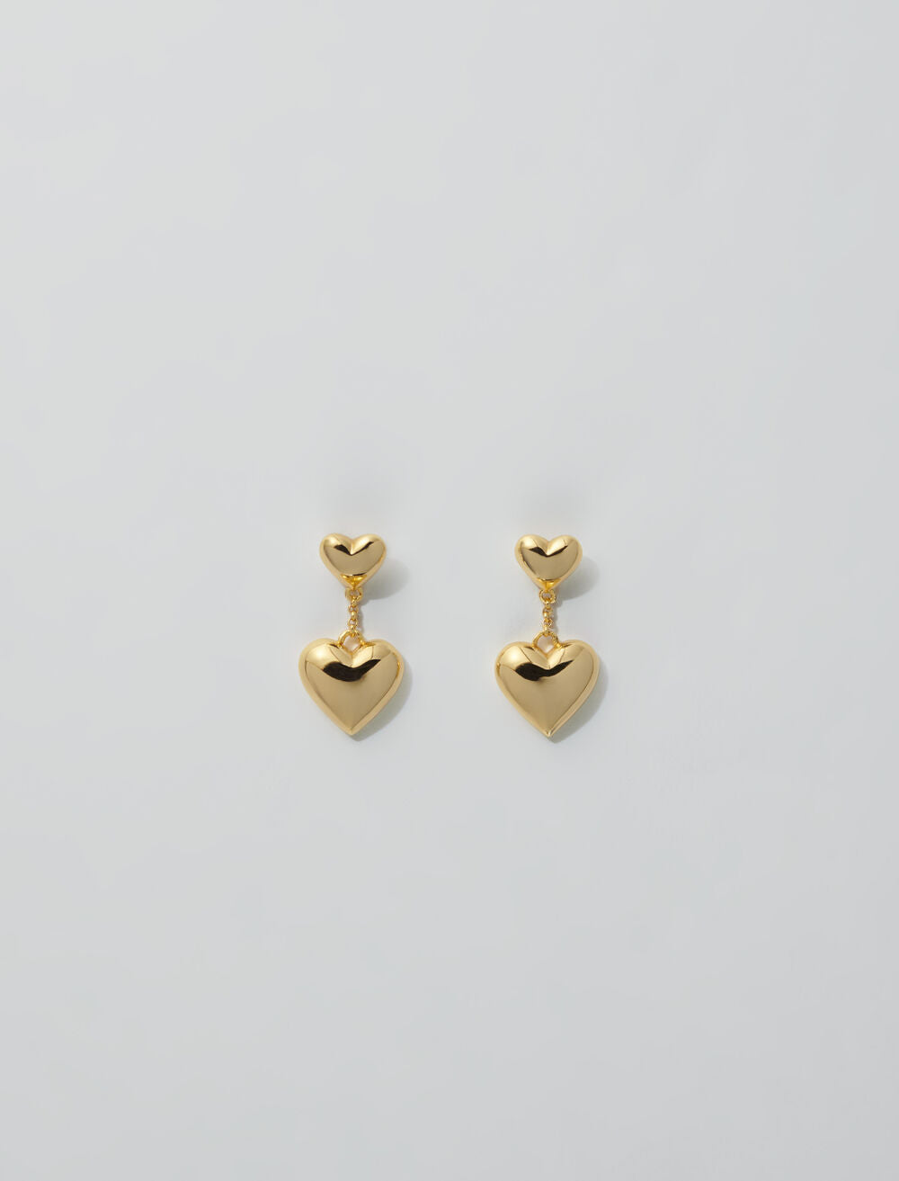 Gold featured-Heart earrings