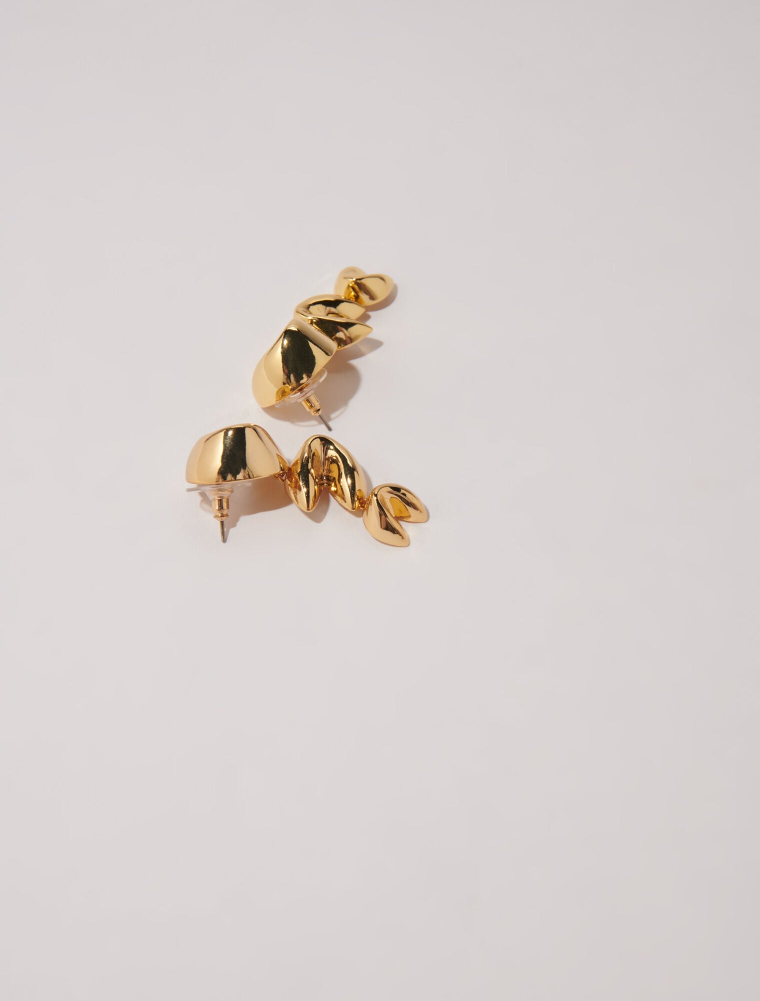 Gold  -Fortune cookie earrings