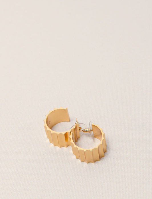 Gold-Sculpted Earrings