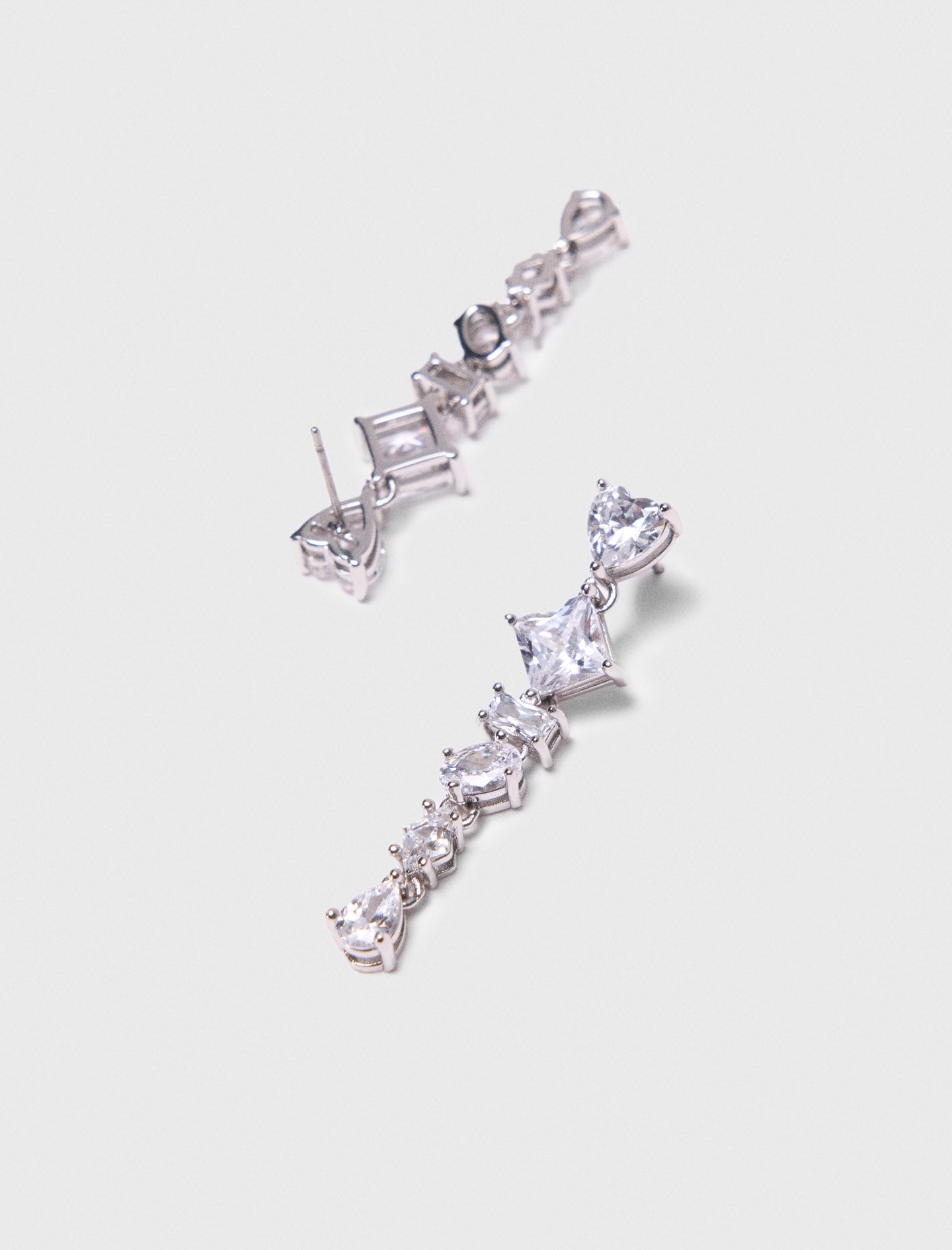 mfabi01068 rhinestone heart earrings crystal