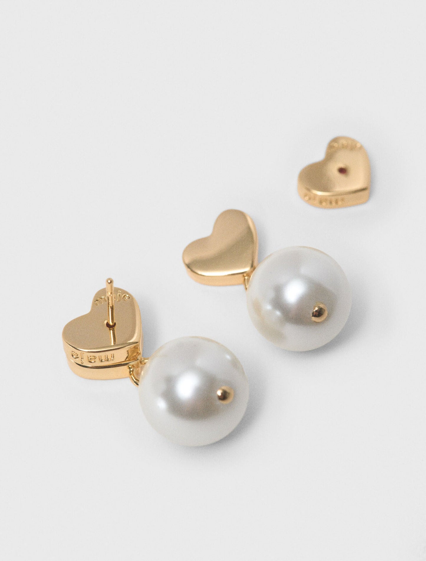 Bead Earrings Gold