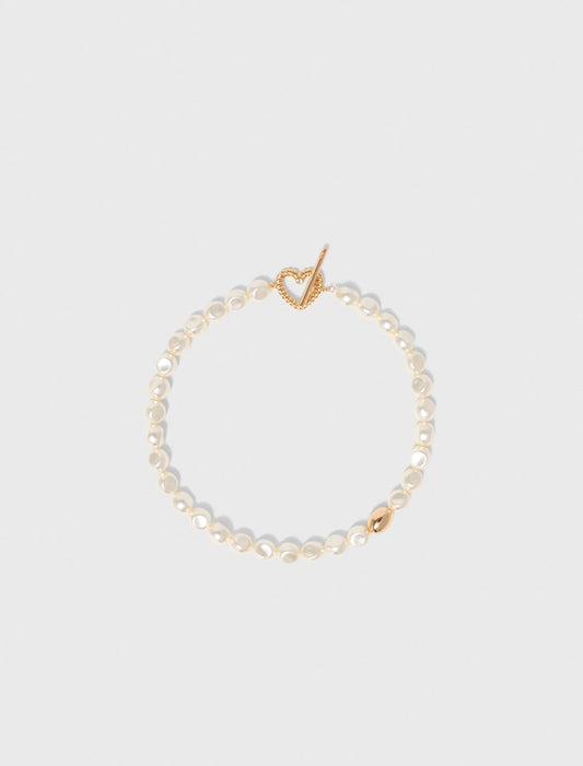 Pearl choker necklace Gold