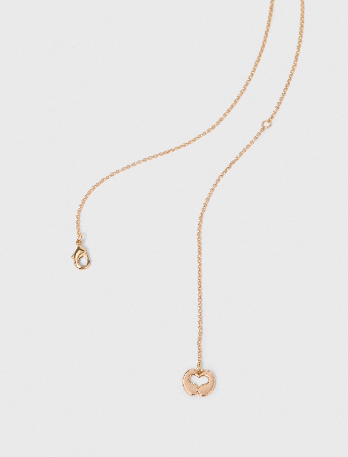 Long beaded fish necklace Gold