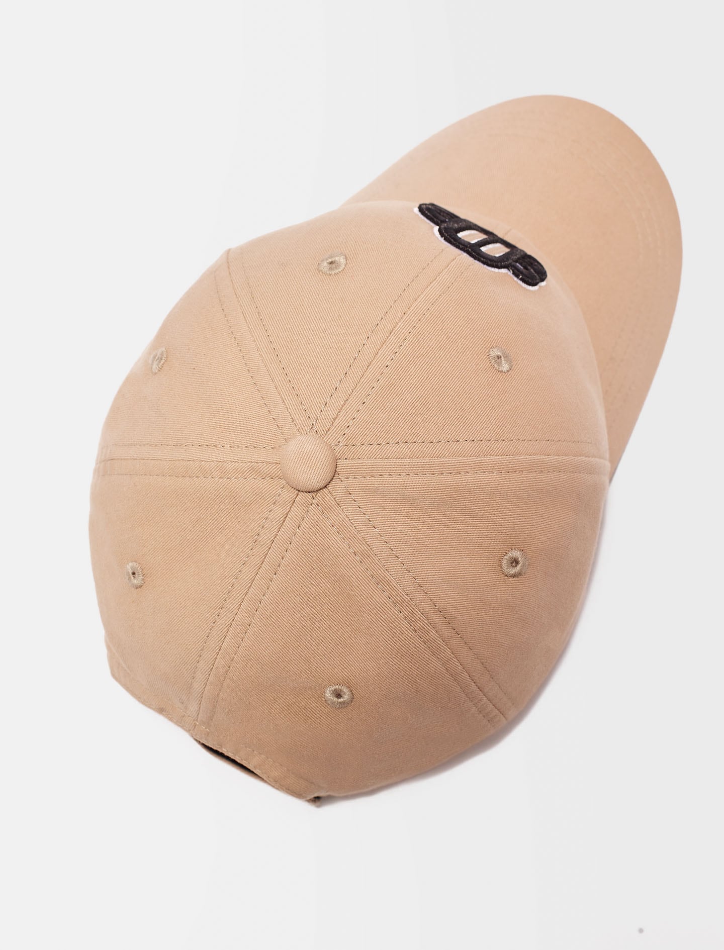 Beige mastic   COTTON BASEBALL CAP WITH CLOVER LOGO