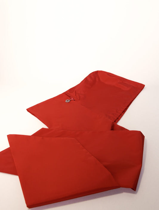 Red-Retractable scarf hood