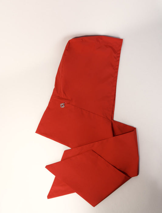 Red-Retractable scarf hood