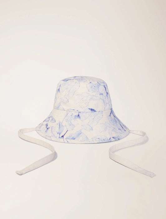 White/Blue-featured-Watercolour themed long bucket hat