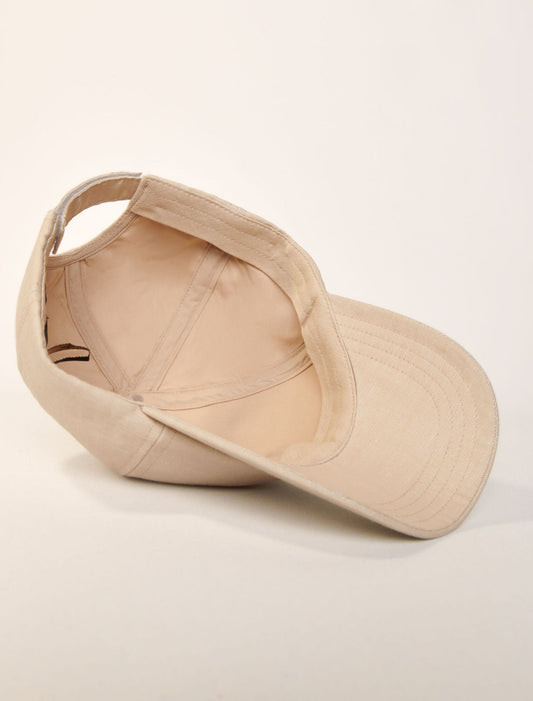 Ecru-Linen cap