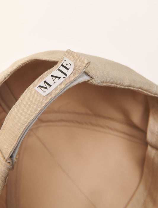 Ecru-Linen cap