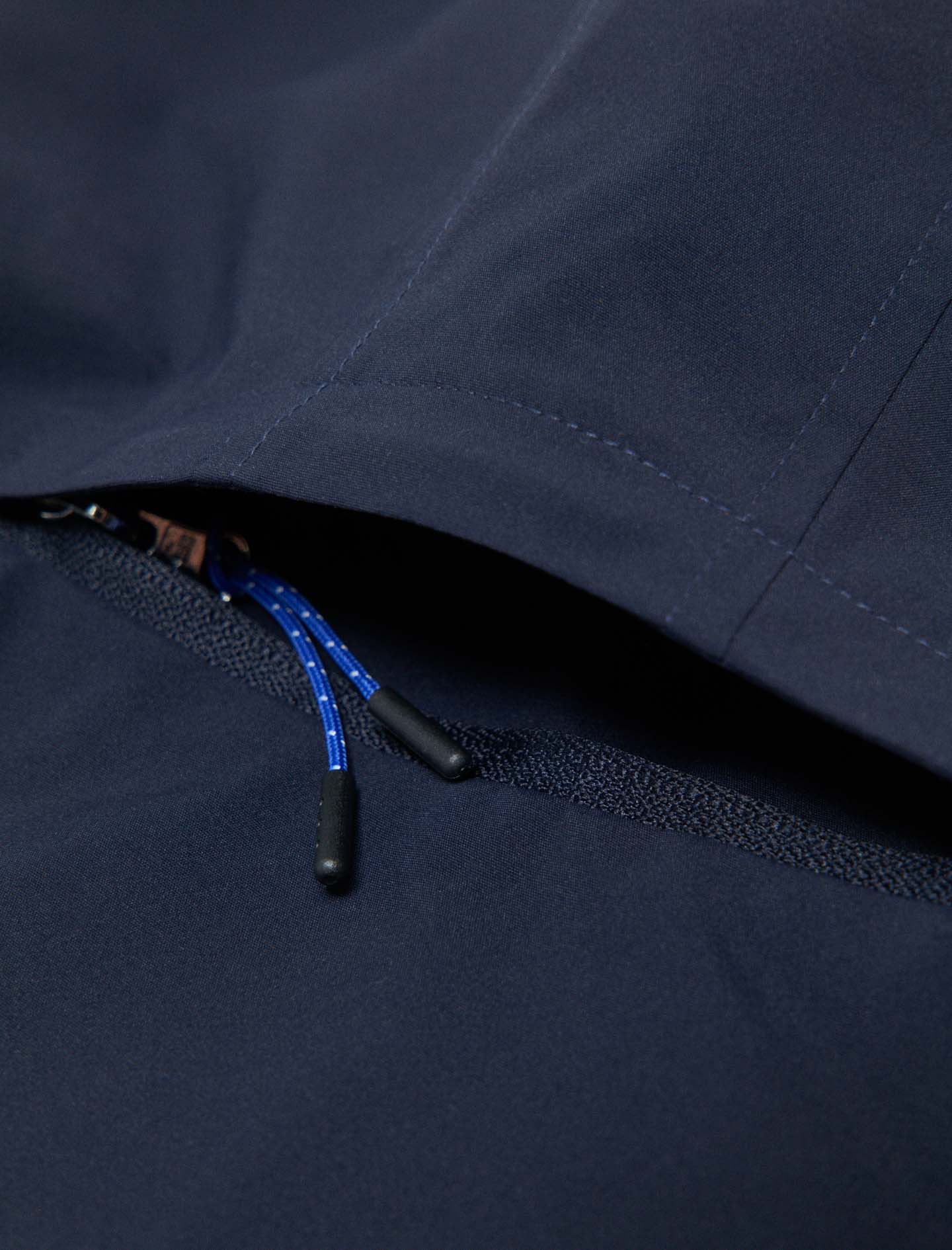 Waterproof Drawstring Hood NAVY