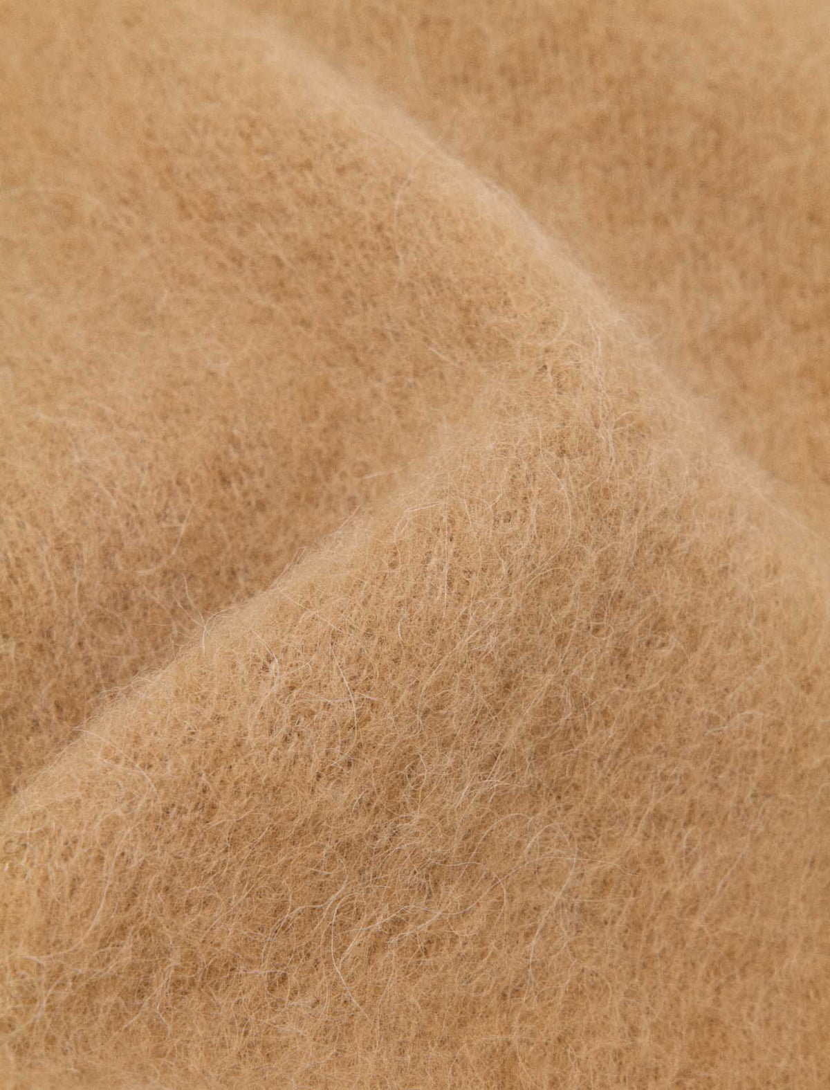 Wool and alpaca blend scarf Camel