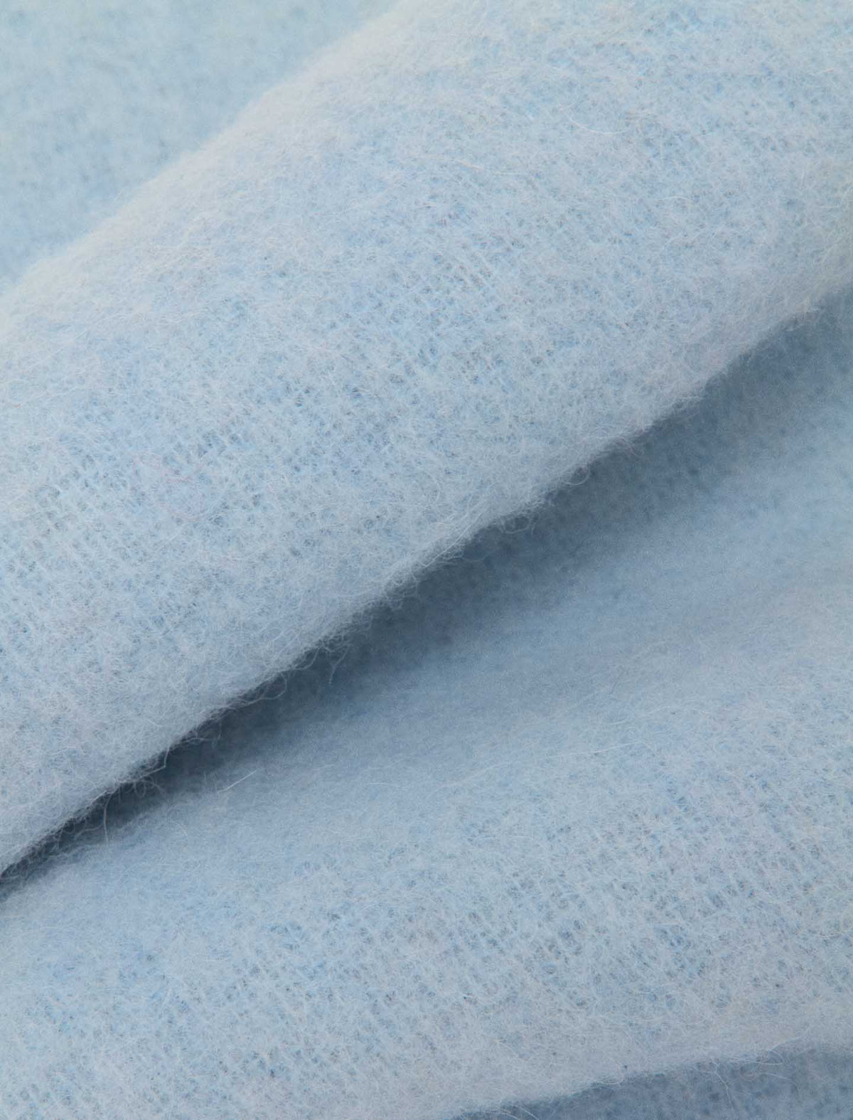 Wool and alpaca blend scarf Blue Sky