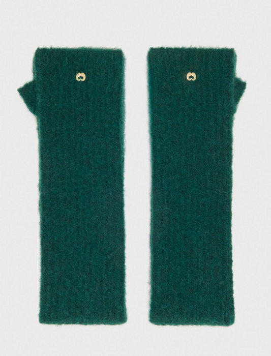 Yak blend mittens Bottle Green