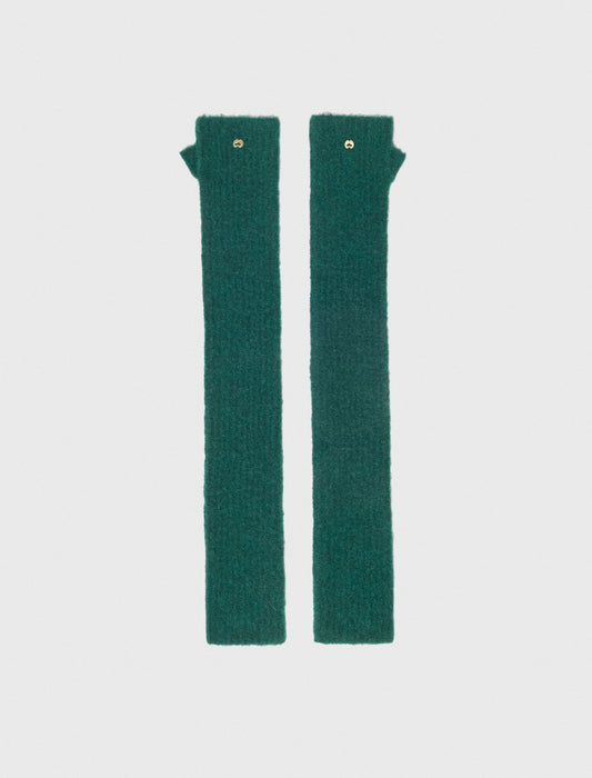 Yak blend mittens Bottle Green