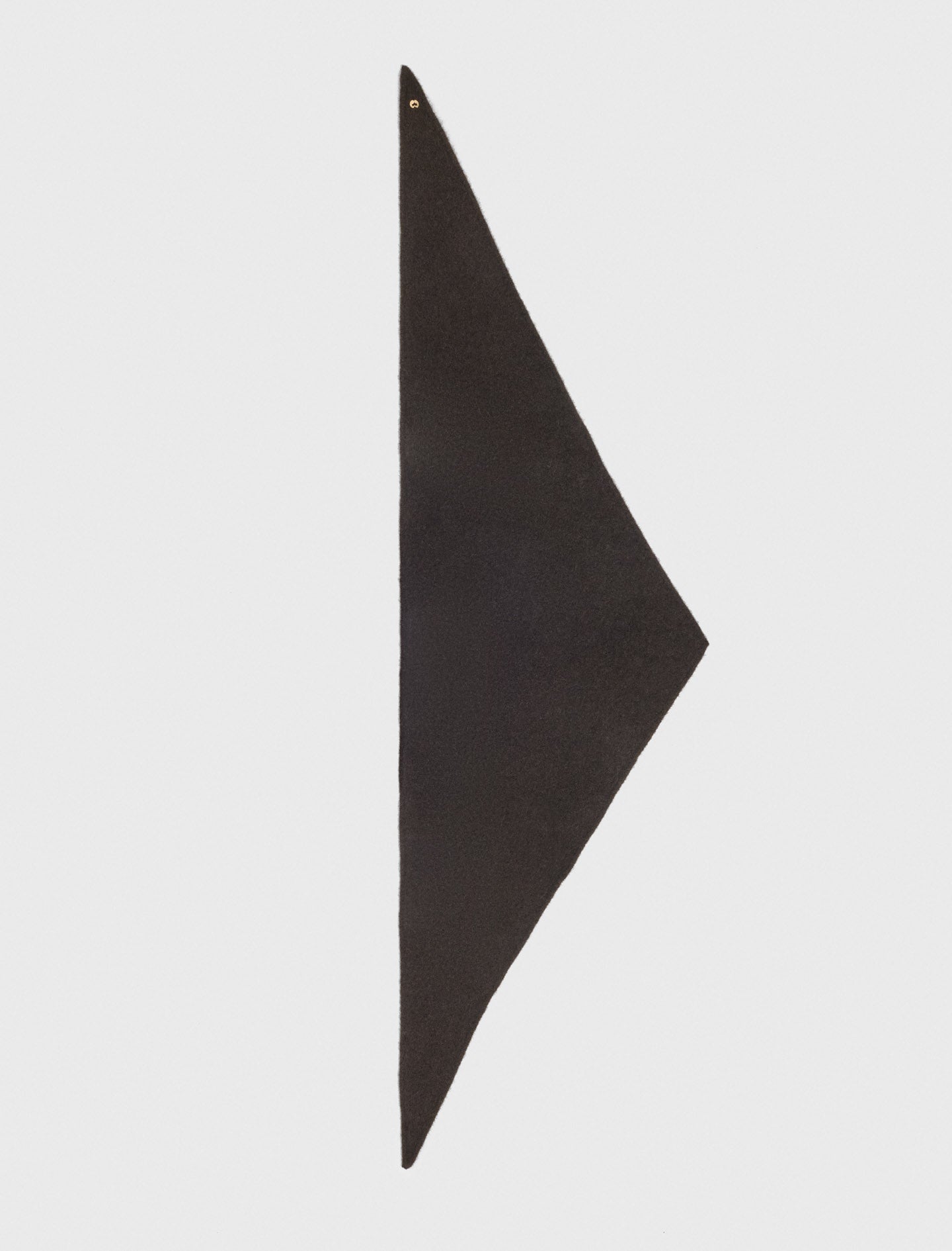 Yak blend triangle scarf Dark Brown