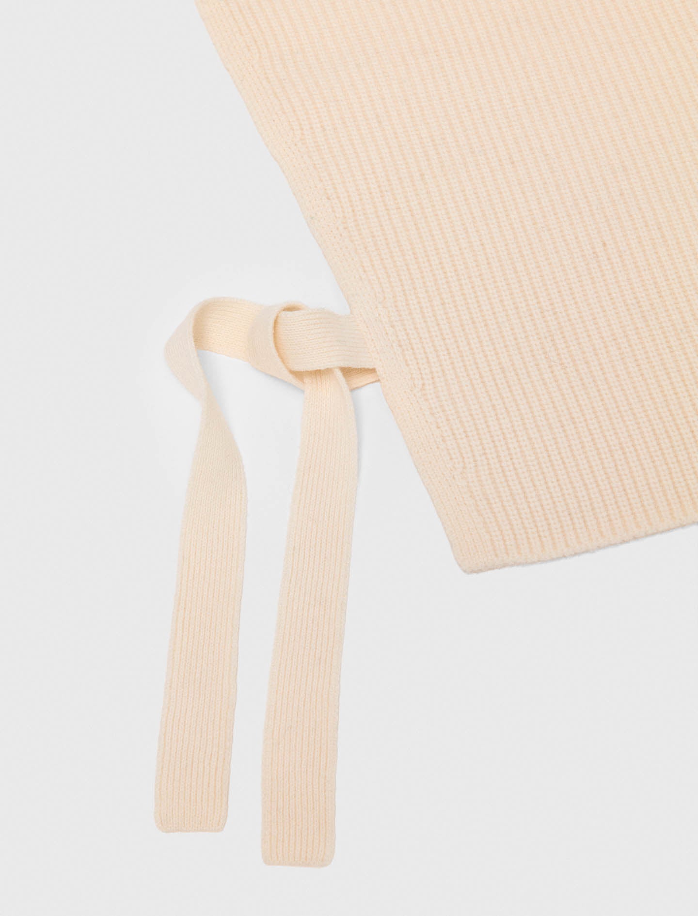 Long knit collar Ecru