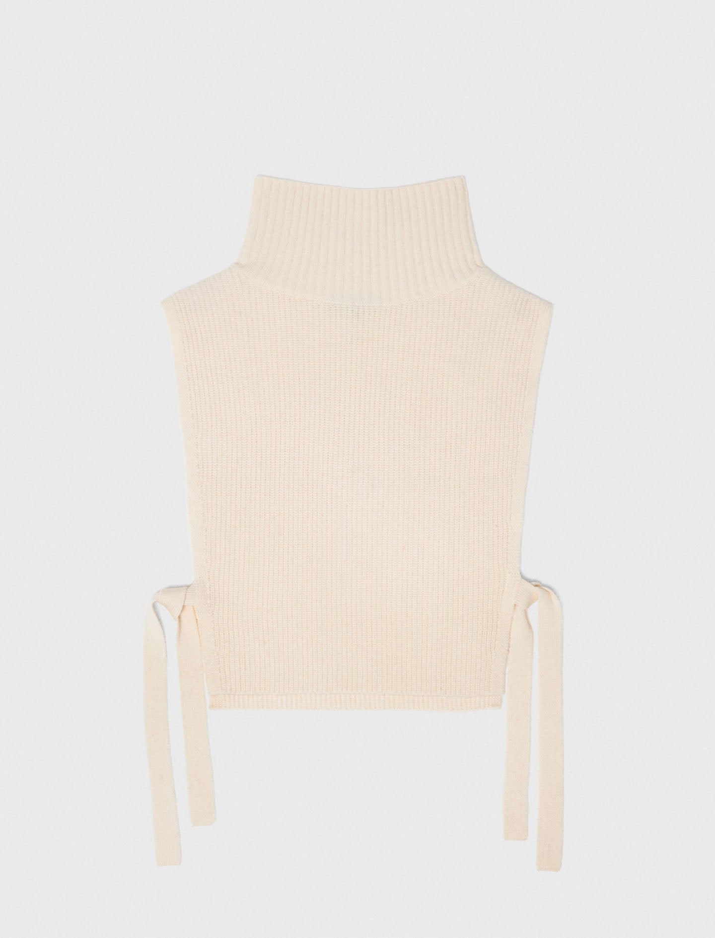 Long knit collar Ecru