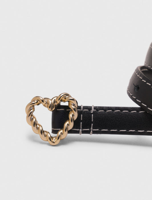 Slim heart belt