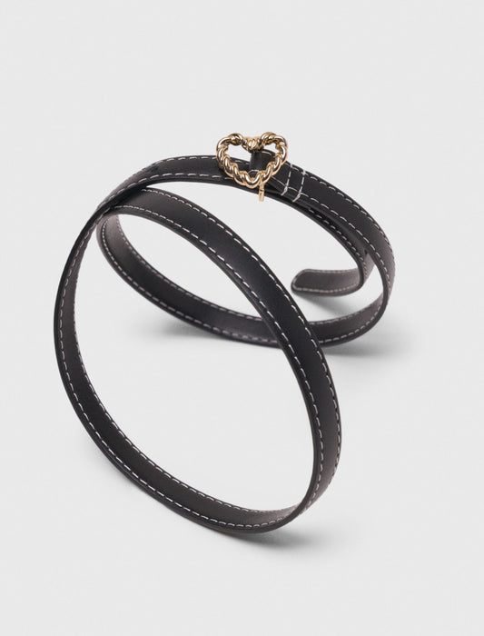 Slim heart belt
