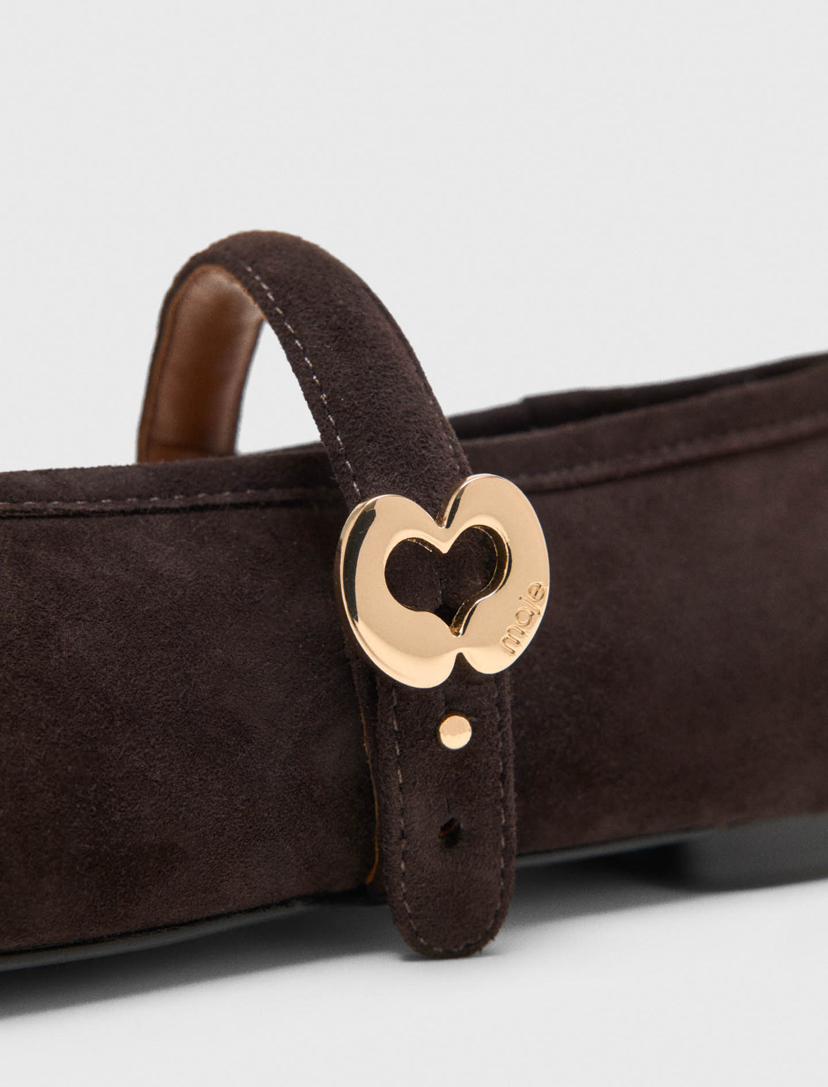 Suede ballet flats Brown