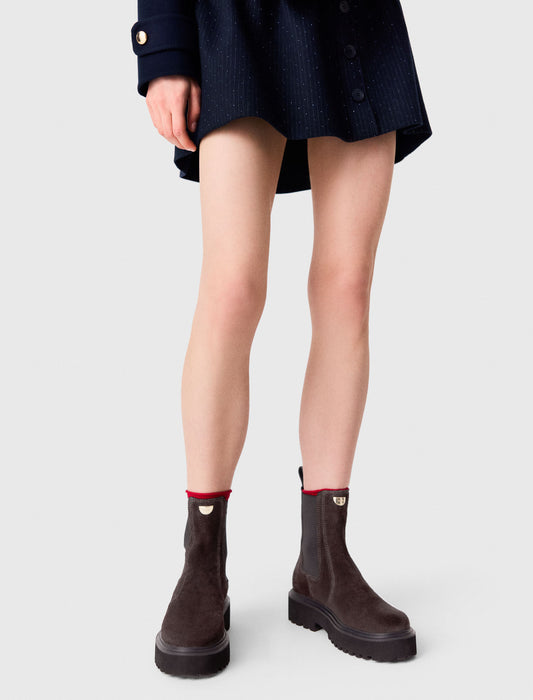 Suede Chelsea boots Dark Brown
