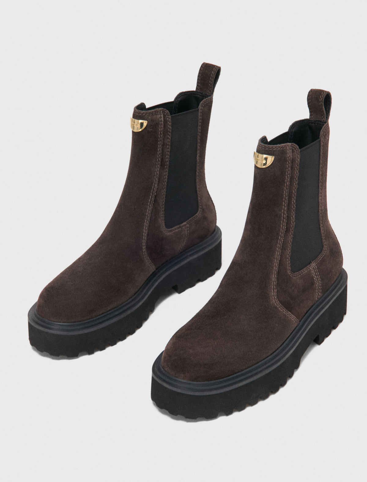 Suede Chelsea boots Dark Brown