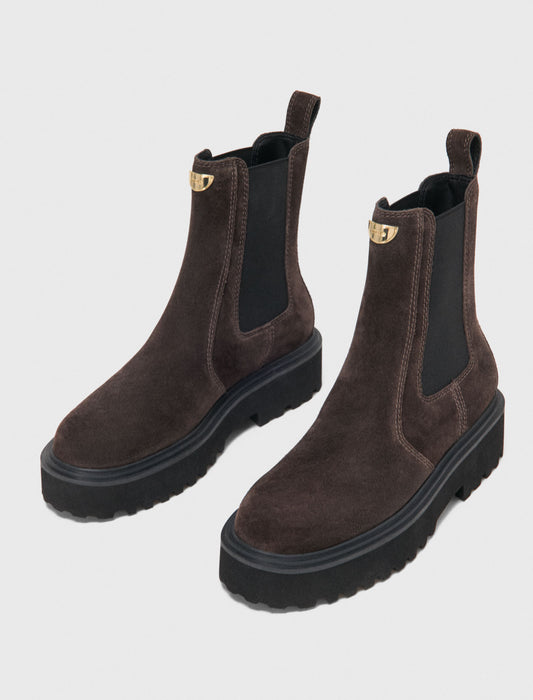Suede Chelsea boots Dark Brown