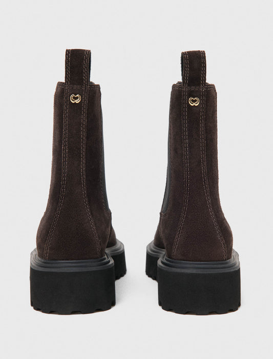 Suede Chelsea boots Dark Brown