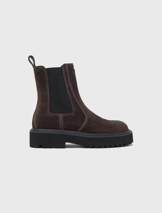Suede Chelsea boots Dark Brown