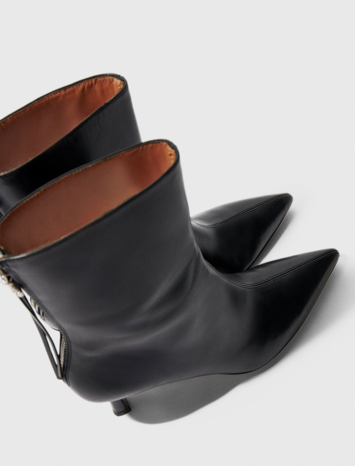 Leather ankle boots Black