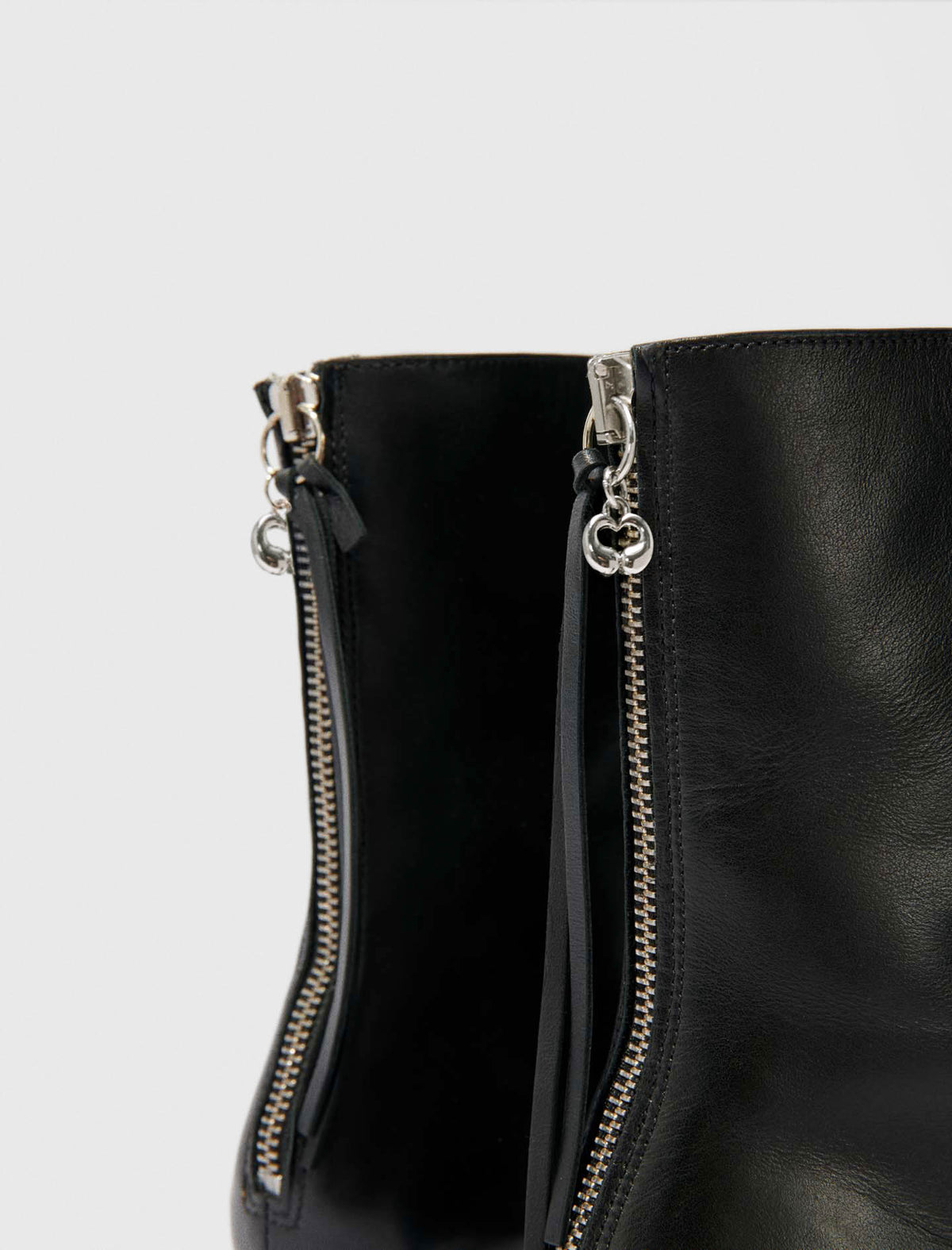 Leather ankle boots Black
