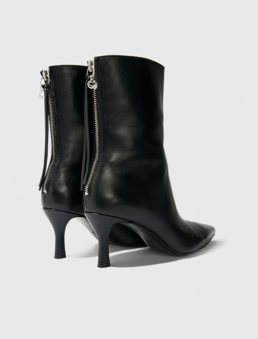 Leather ankle boots Black