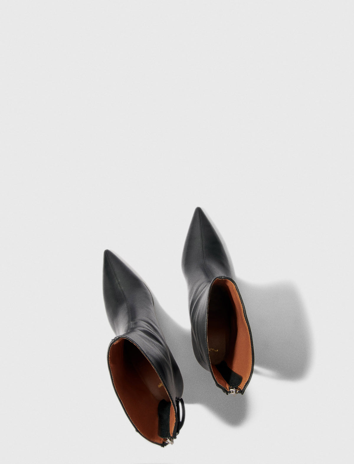 Leather ankle boots Black