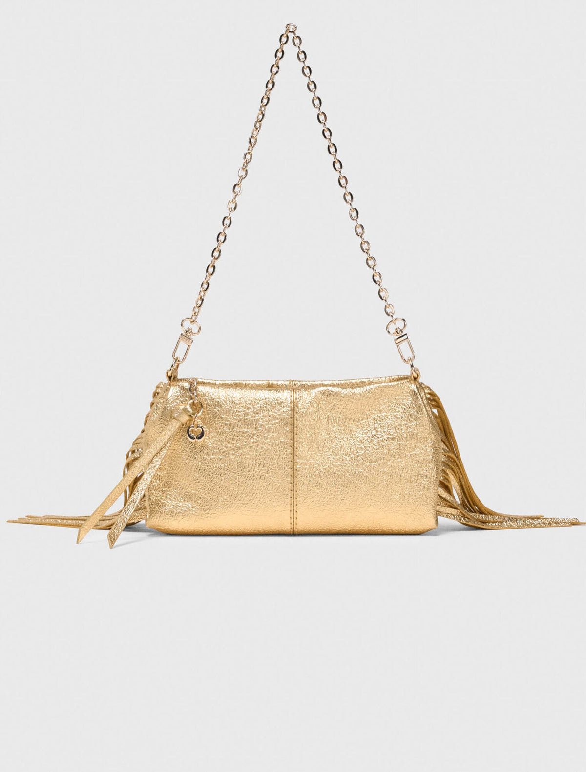 Metallic Miss M Clutch Bag Gold