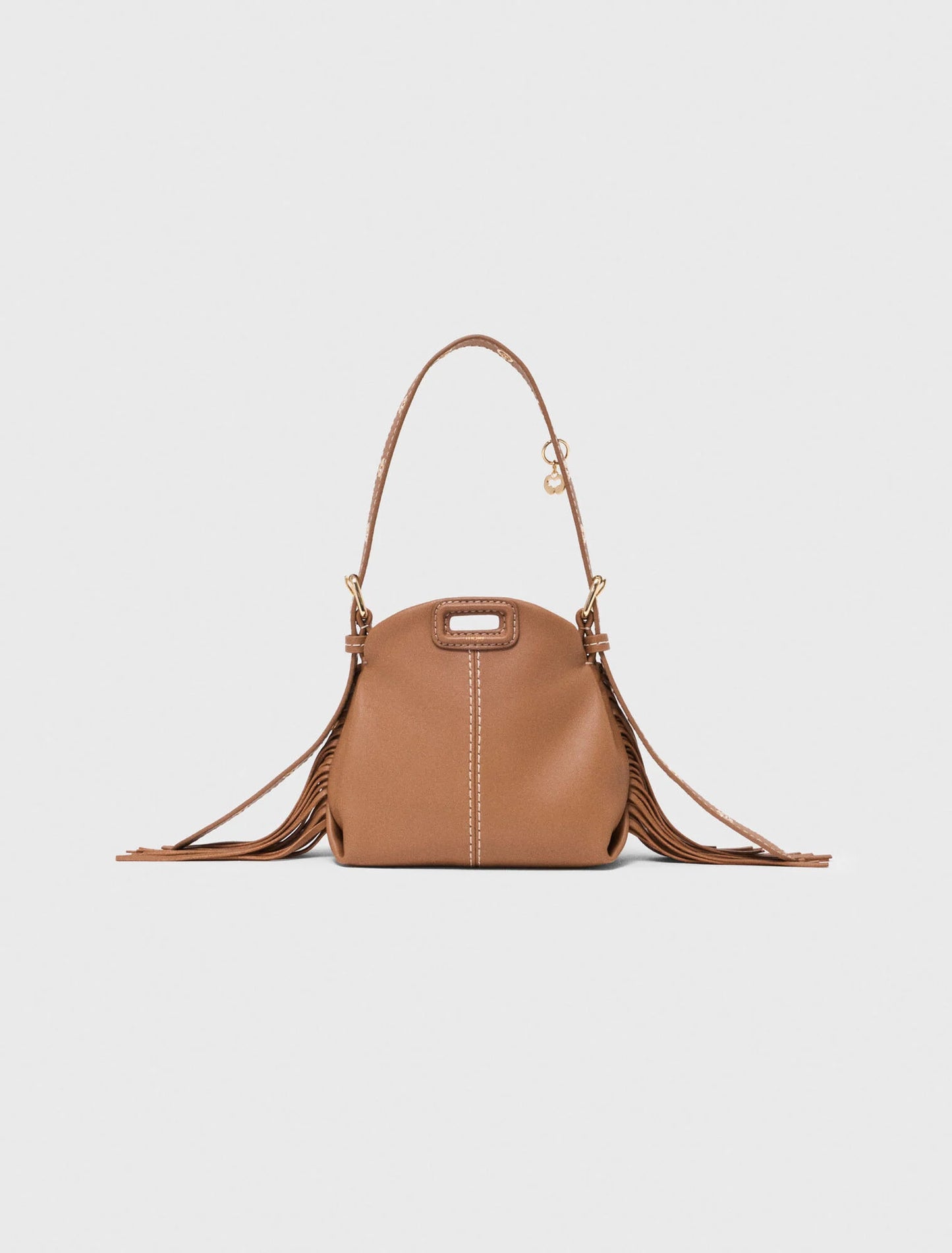 Miss M micro stitched leather bag Moka