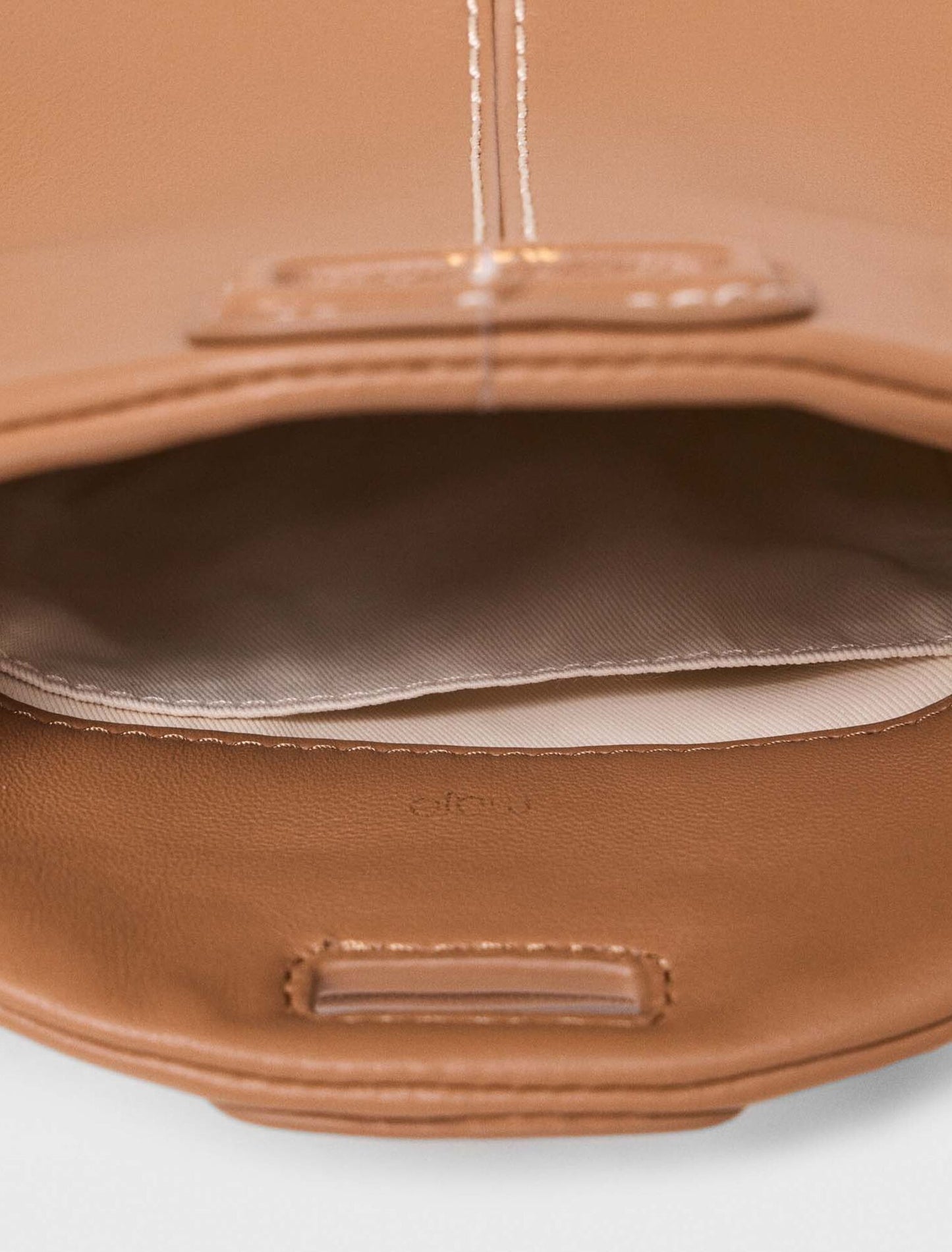Miss M micro stitched leather bag Moka