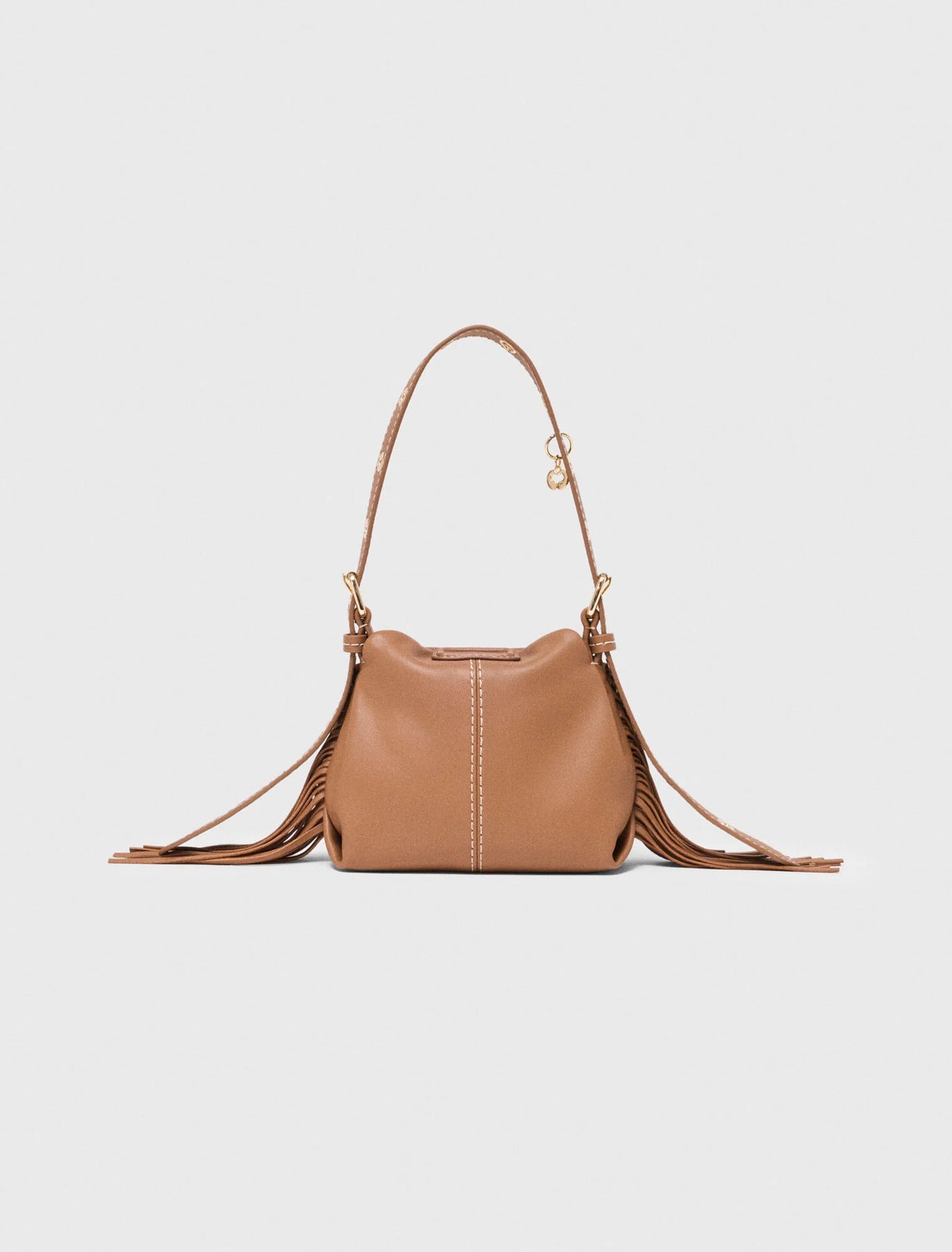 Miss M micro stitched leather bag Moka