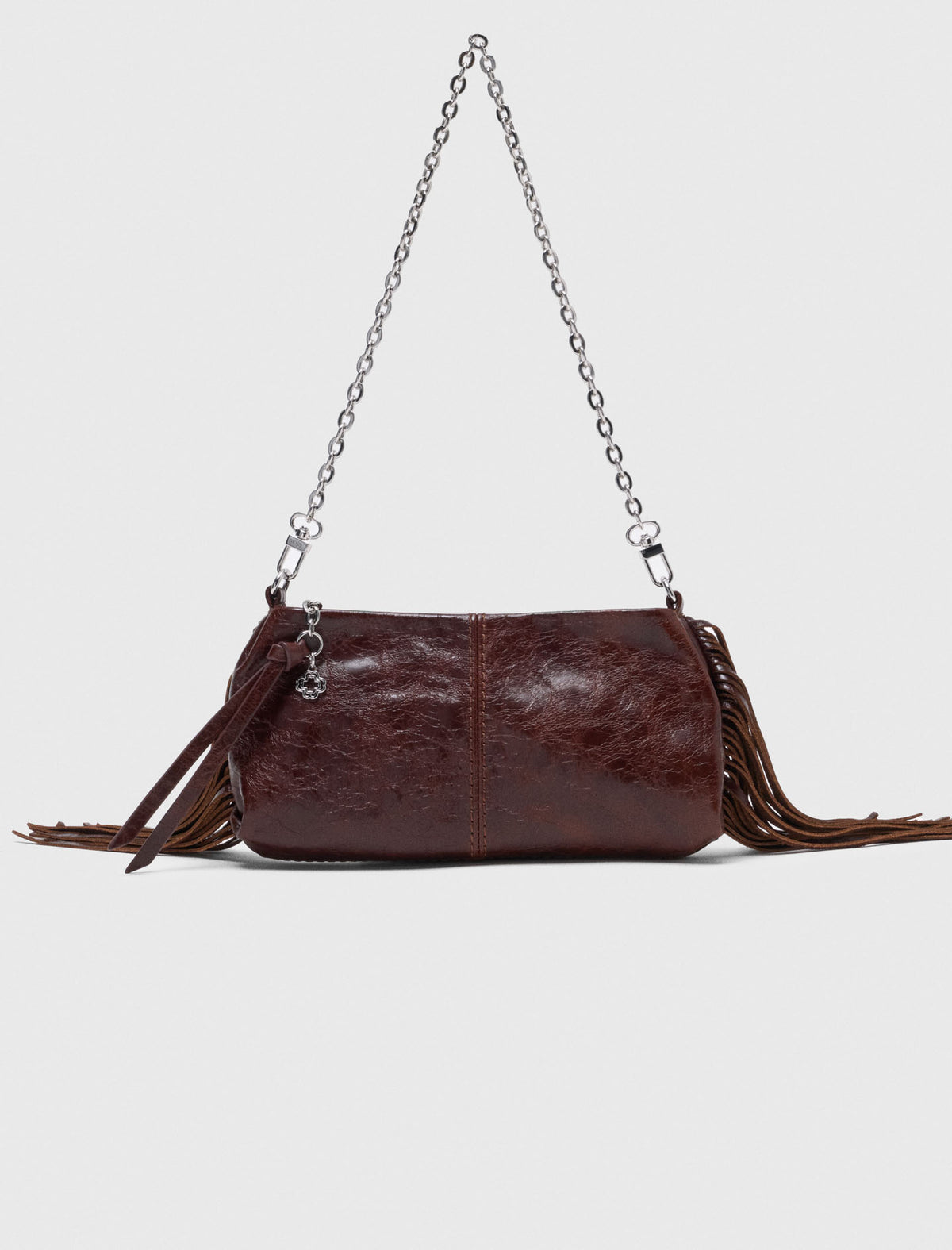 Patent leather Miss M Pouch bag Dark Brown