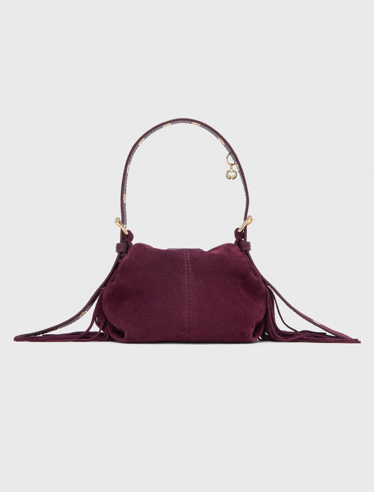 Miss M micro suede bag Eggplant