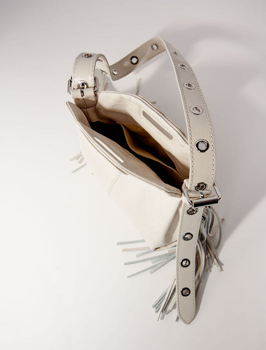 White-Crackle leather mini Miss M bag