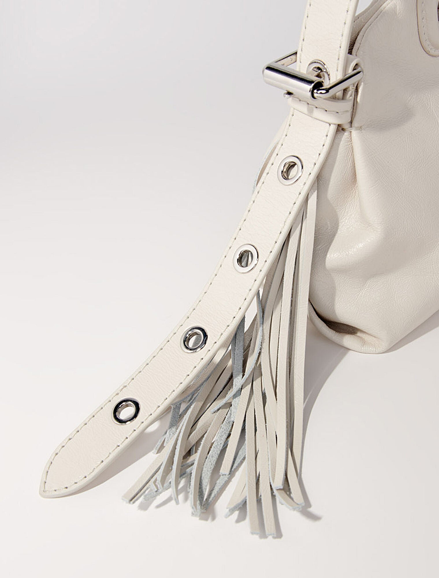 White-Crackle leather mini Miss M bag
