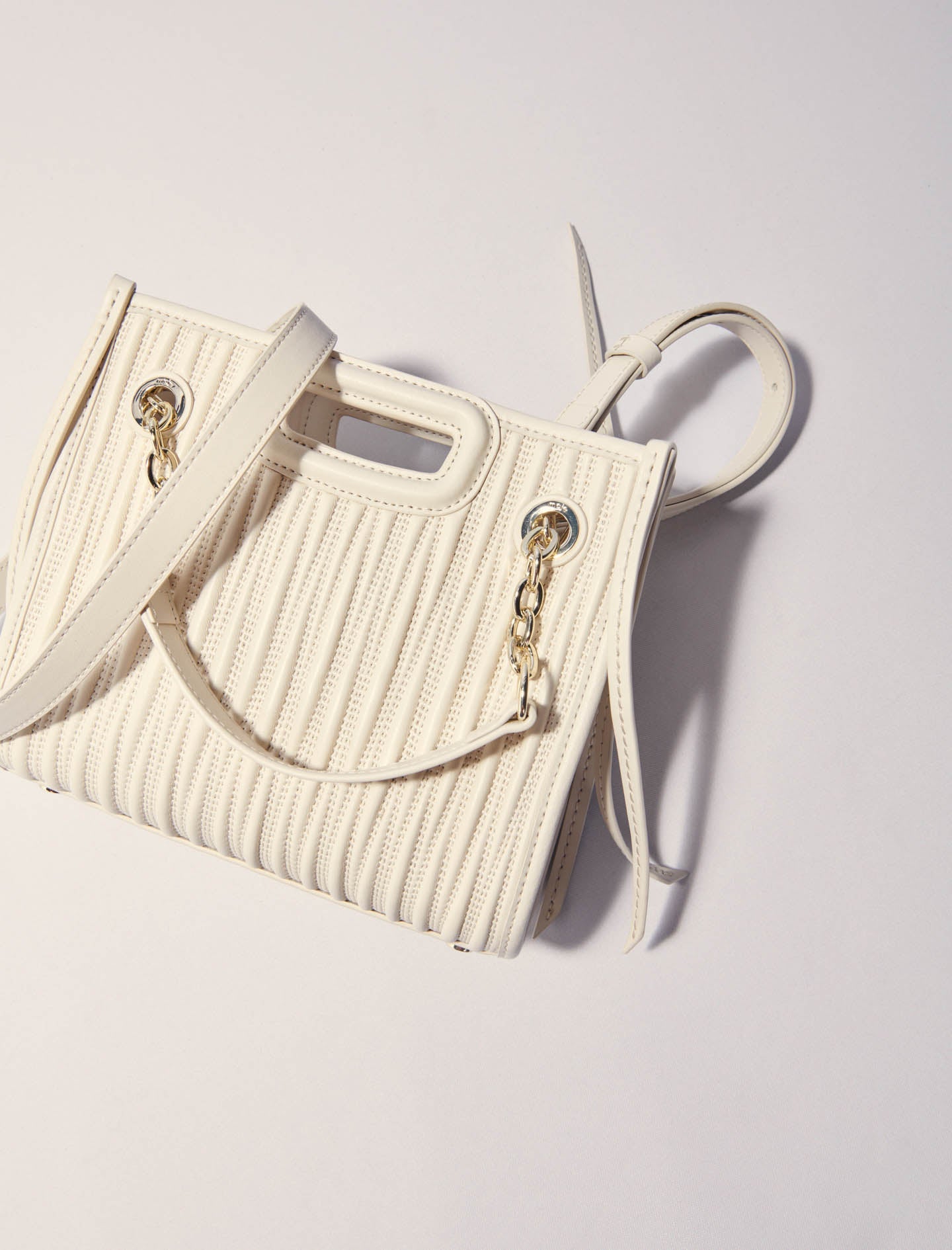 Ecru-Mini M Bag
