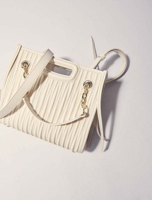 Ecru-Mini M Bag