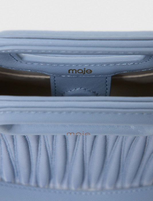 Mini Quilted Leather Tote Bag BLUE SKY