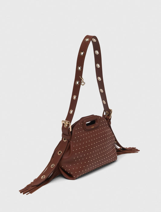 Miss M mini leather and studs bag